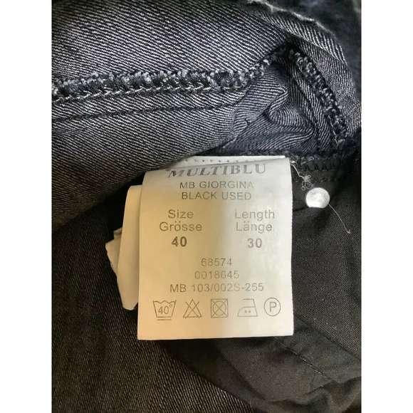 Multiblu Women's Jeans W40 L30 Blue Dark Blue Used Straight Stretch German - Picture 2 of 6